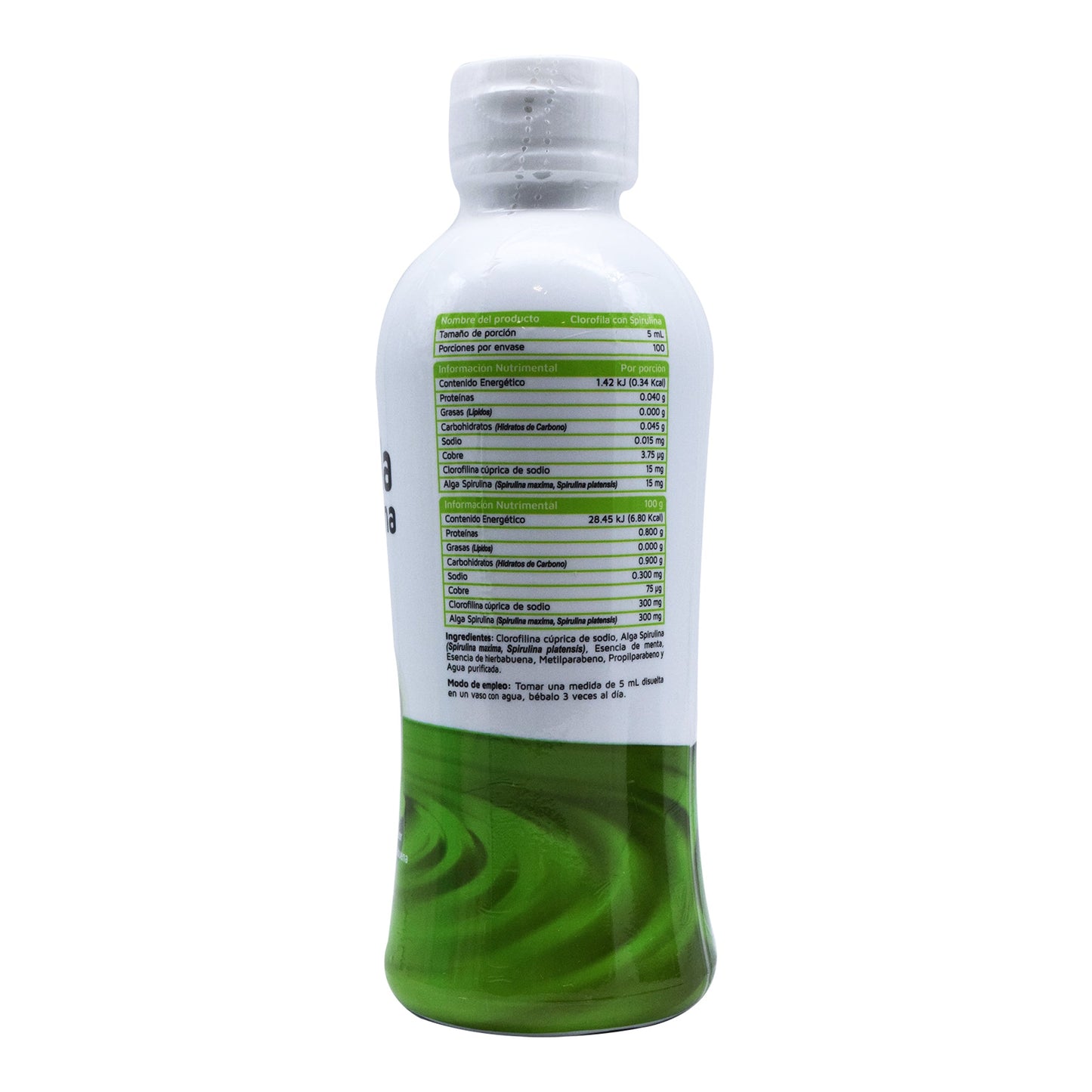 Clorofila Con Spirulina 500 Ml