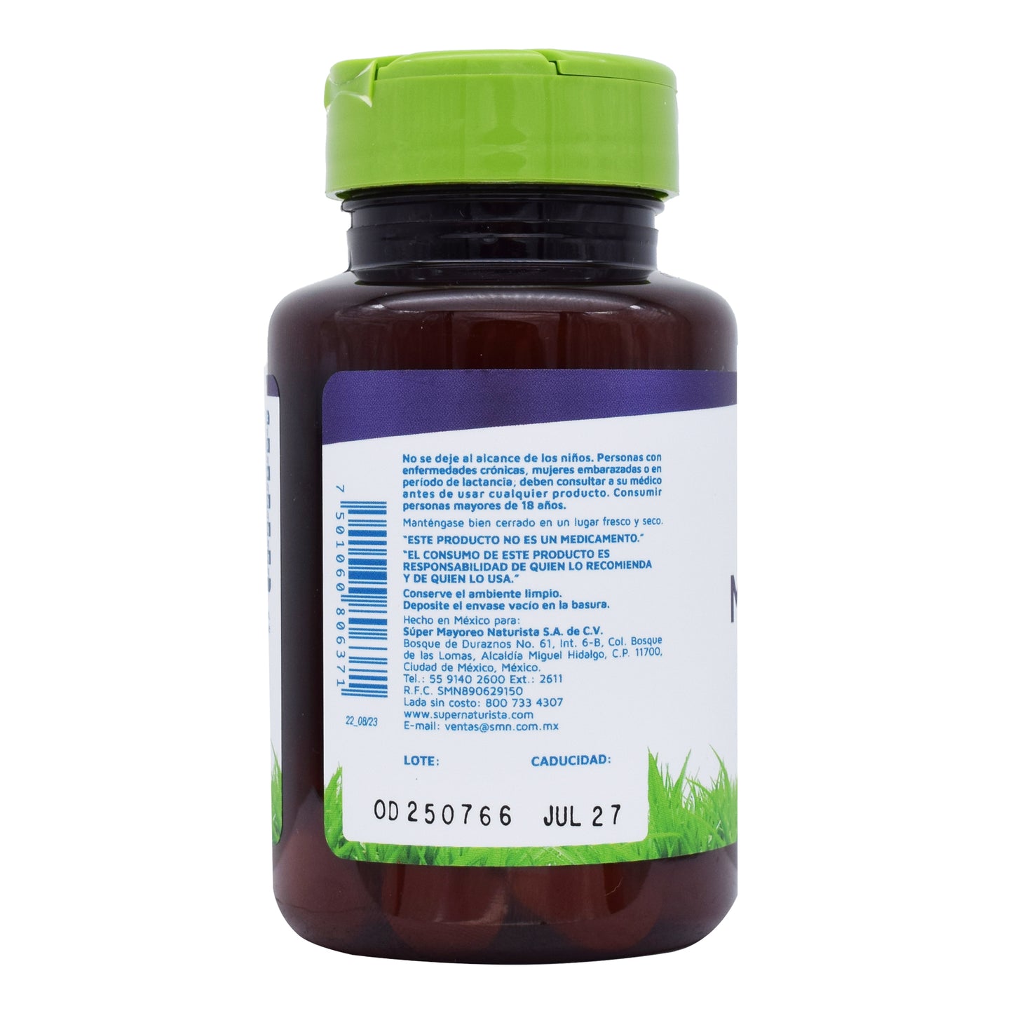 Citrato De Magnesio Con Zinc 60 Tab