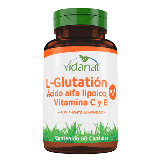 L Glutation Acido Alfa Lipoico Vitamina C Y E 60 Cap