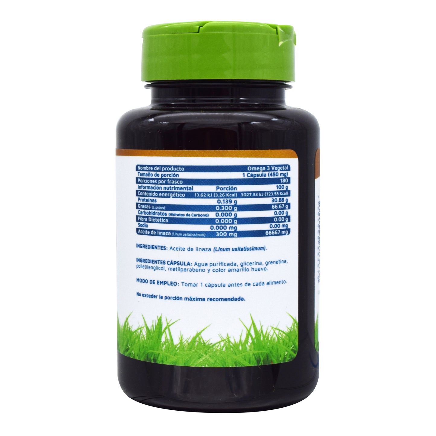 Omega 3 Vegetal/aceite De Linaza 180 Cap