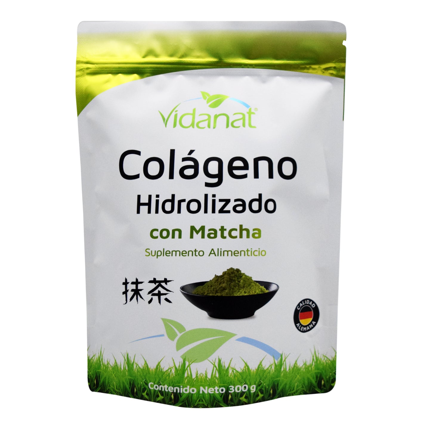 Colageno Hidrolizado Puro Con Matcha 300 G – Vidanat