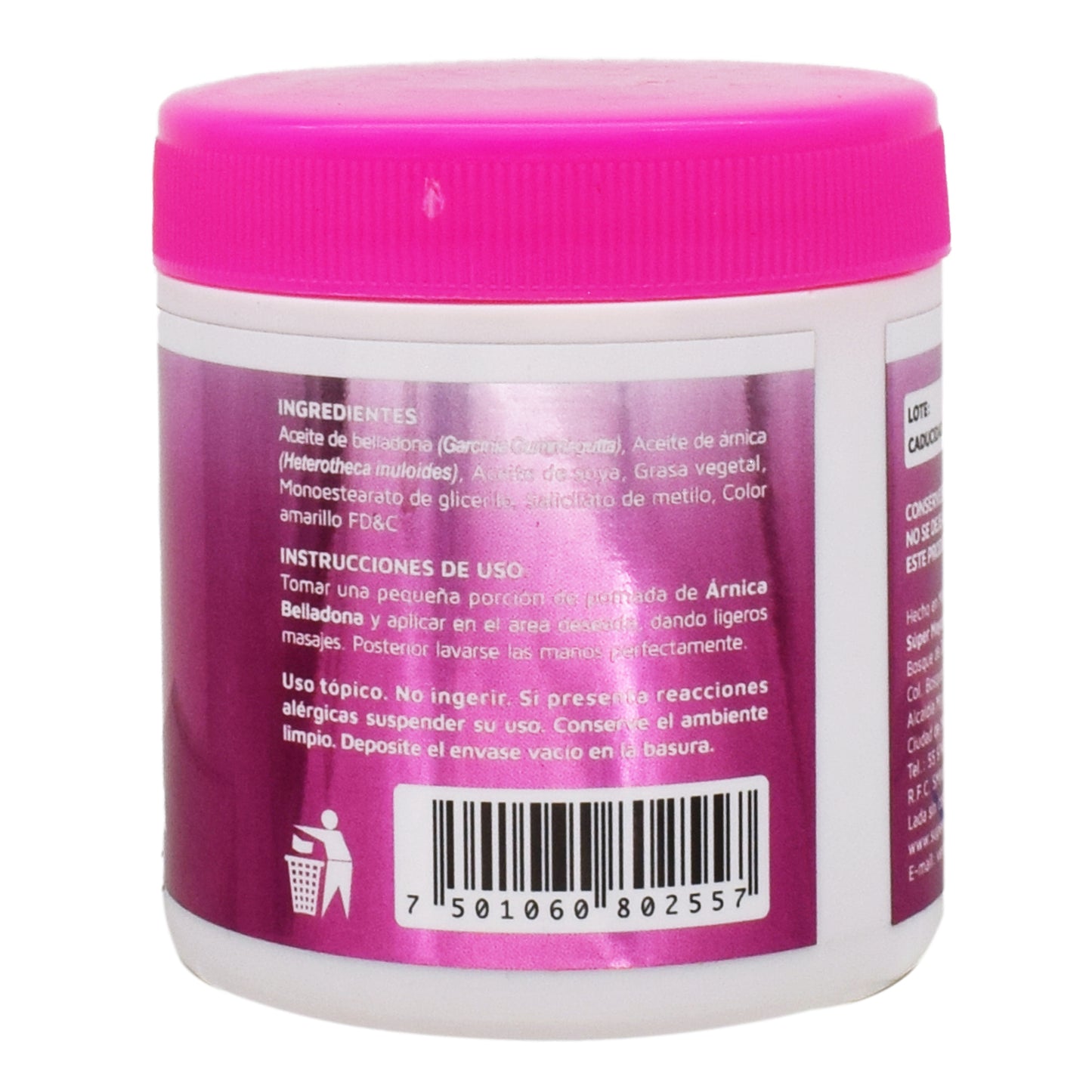 Pomada De Arnica Belladona 125 G