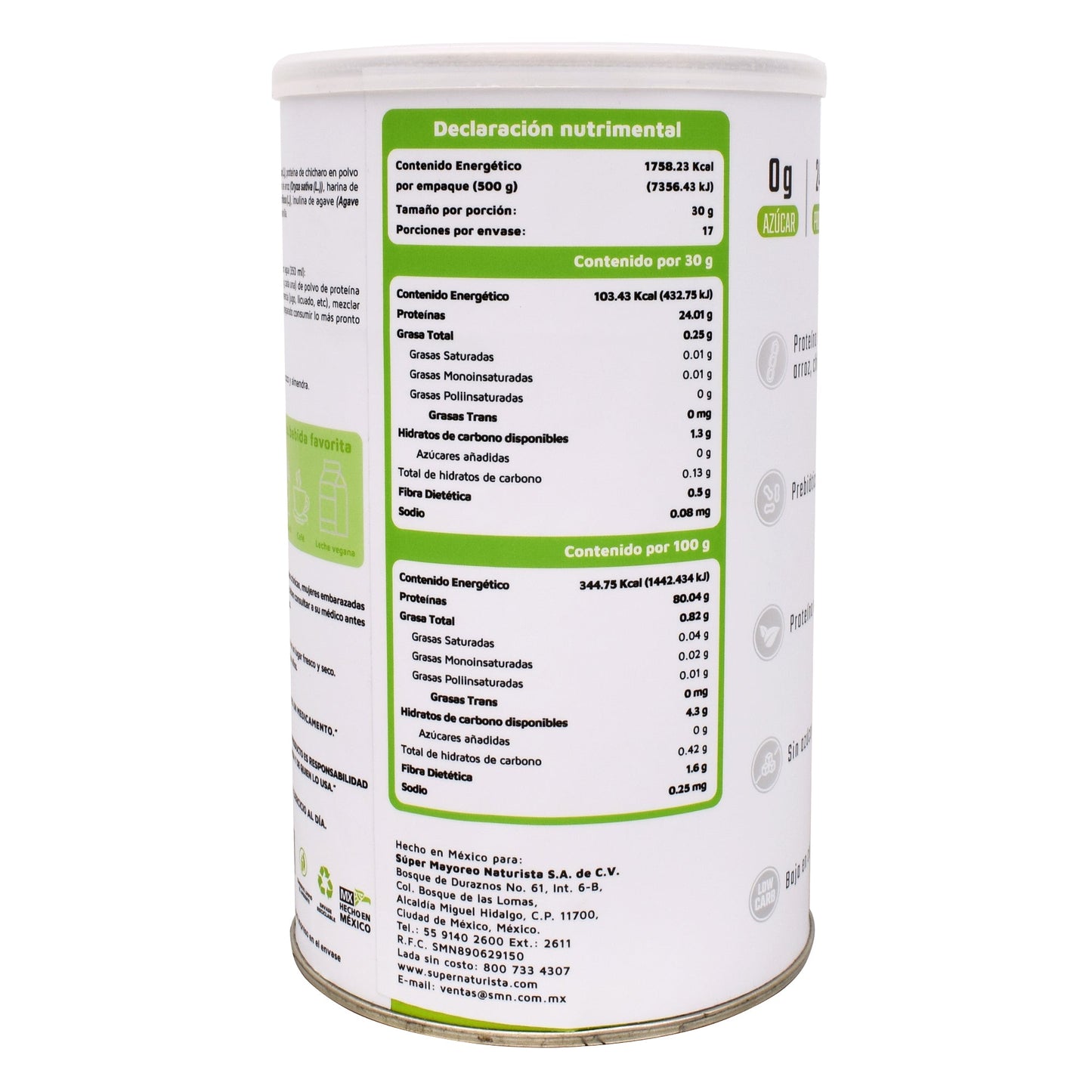 Proteina Vegetal Vainilla 510 G