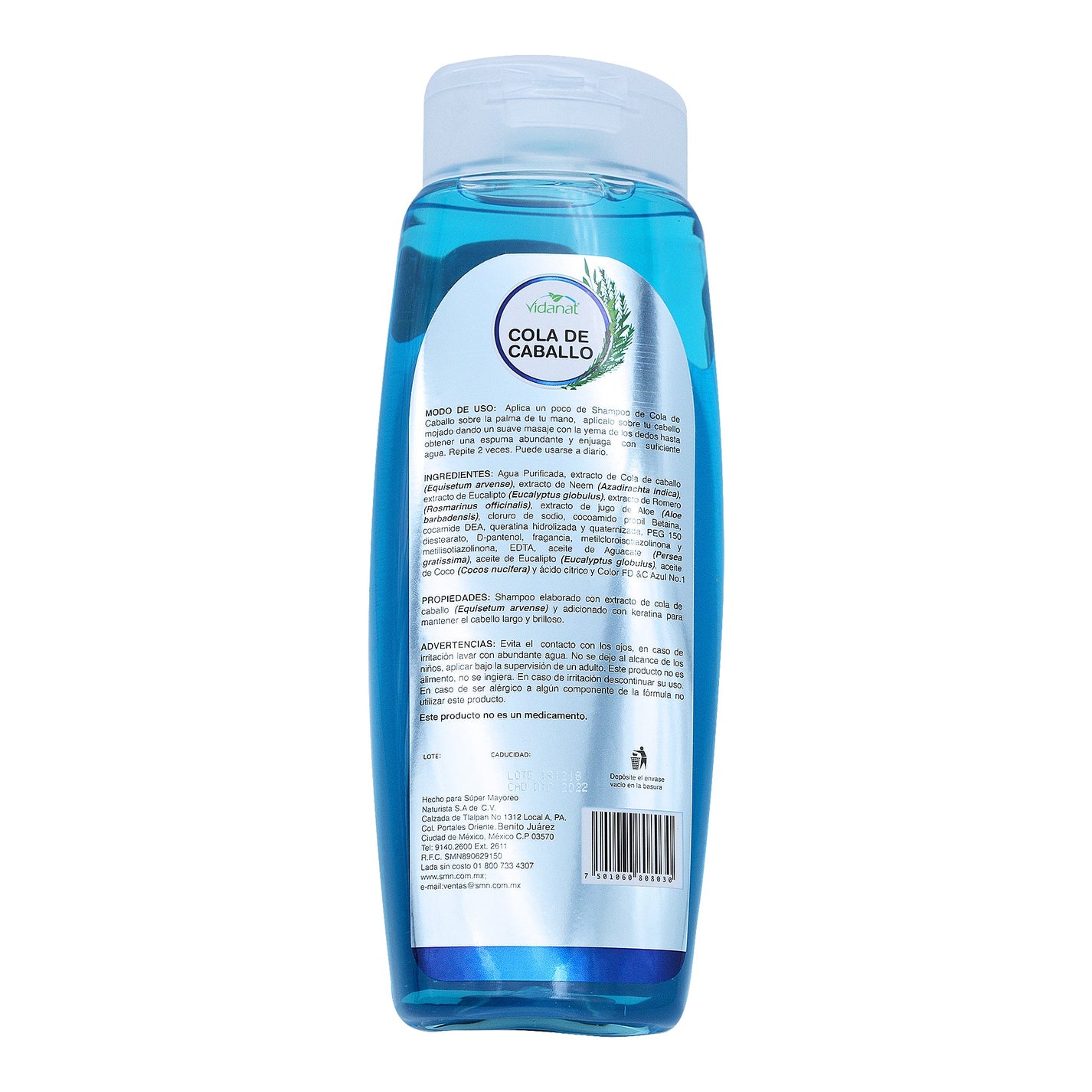 Shampoo Cola De Caballo 500 Ml Vidanat